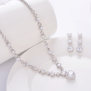 Bridal Zircon Jewelry Set