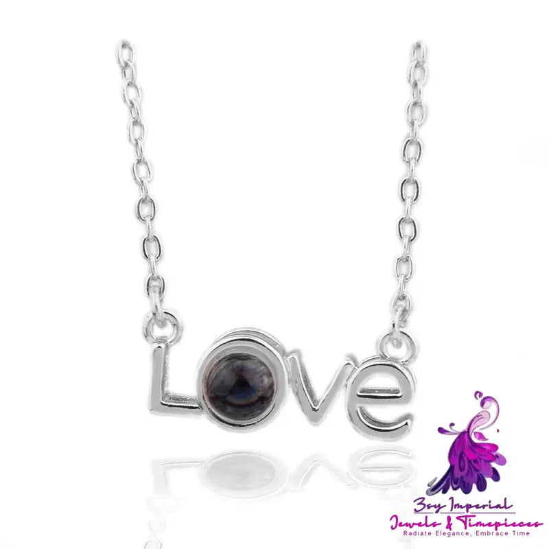 I Love You Necklace with 100 Languages