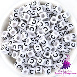 Acrylic English Letters Big Hole Bead