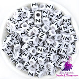 Acrylic English Letters Big Hole Bead