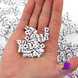 Acrylic English Letters Big Hole Bead