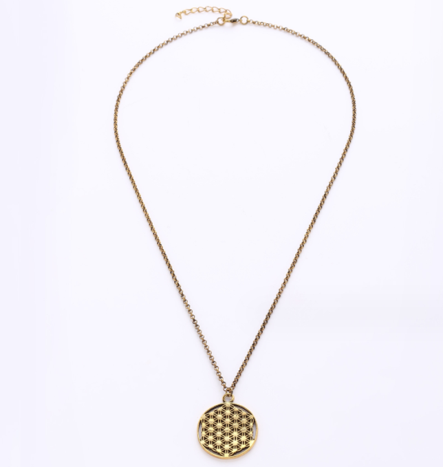 Geometric Alloy Necklace Pendant