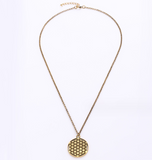 Geometric Alloy Necklace Pendant