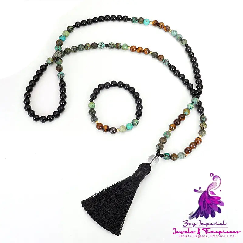 108 Stone Necklace Bracelet Set