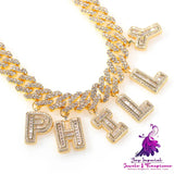 12mm Bar DIY Spliced Letter Necklace