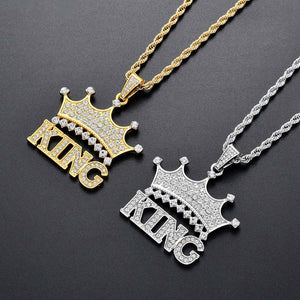 Royal Crown Pendant Necklace