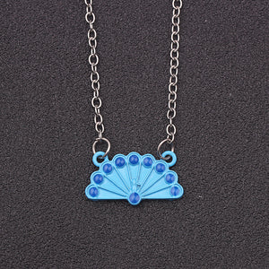 Peacock Alloy Necklace