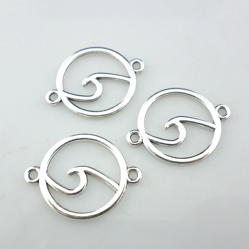 DIY Round Alloy Pendant Charms