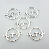 DIY Round Alloy Pendant Charms