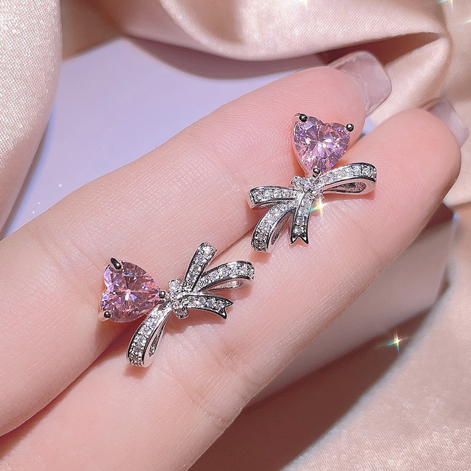 Love Bowknot Zircon Jewelry Set