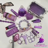 Purple Keychain Set