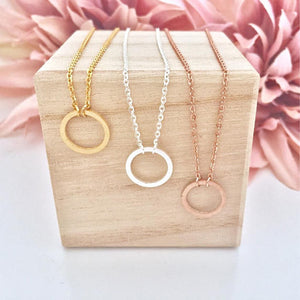 Geometric Circle Pendant