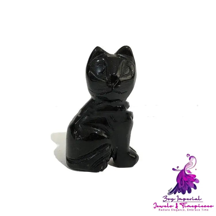 Crystal Jade Kitten Ornaments