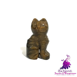 Crystal Jade Kitten Ornaments