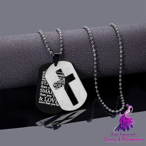 New Cross Double Necklace