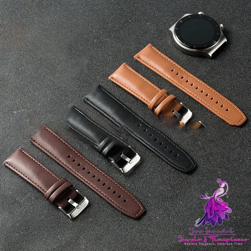 22mm Real Cowhide Watch Strap with Accessories