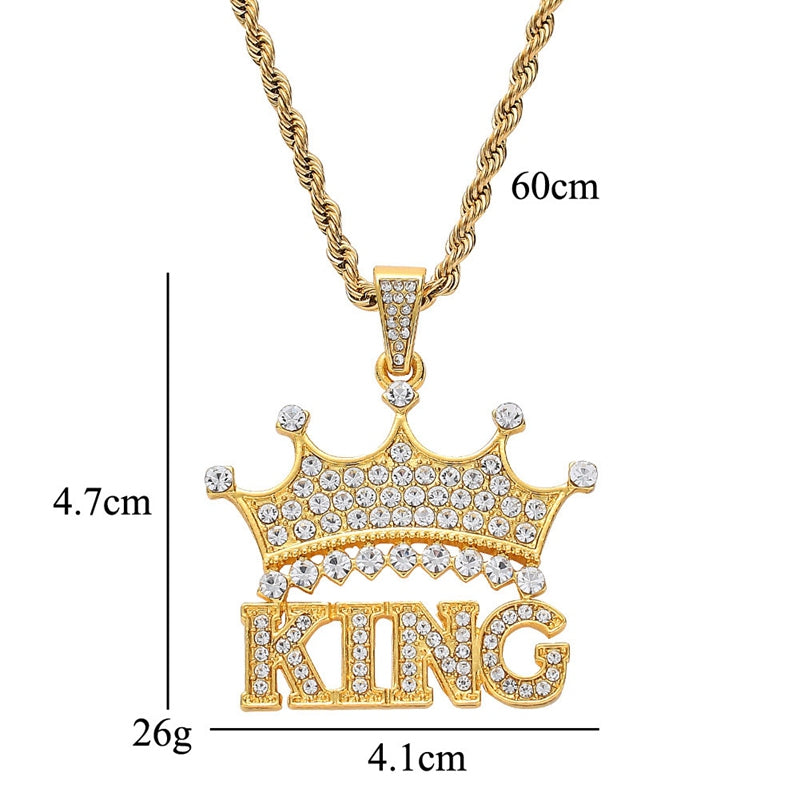 Royal Crown Pendant Necklace