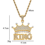 Royal Crown Pendant Necklace