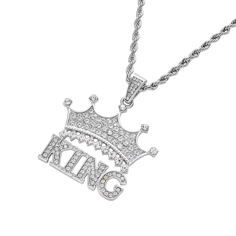 Royal Crown Pendant Necklace