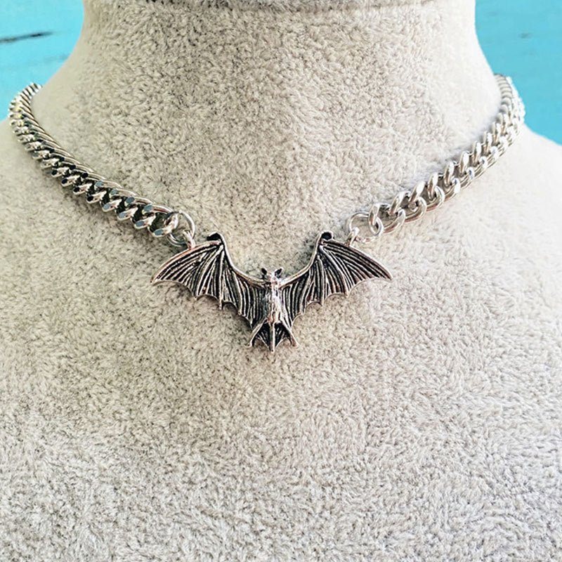 Horror Bat Necklace Pendant Jewelry