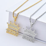 Royal Crown Pendant Necklace