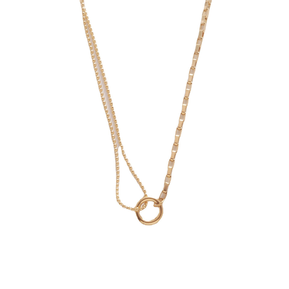 Oval Geometric Necklace