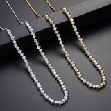 Shiny Round CZ Necklace