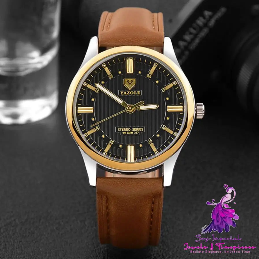 357 New Quartz Waterproof Luminous Men’s Business Watch