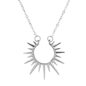 Retro Sunflower Clavicle Chain Necklace