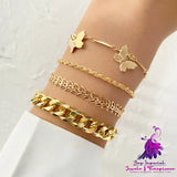 Multi-layer Butterfly Anklet Set