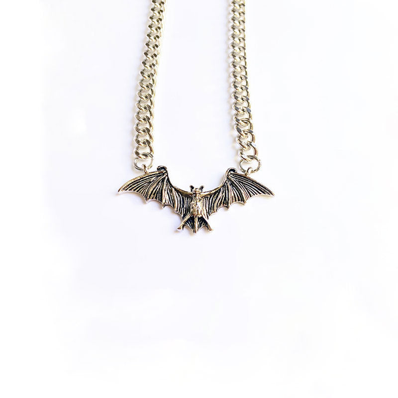 Horror Bat Necklace Pendant Jewelry