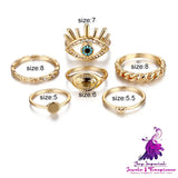 Retro New Eye Love Ring Set