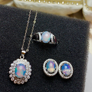 Opal Suit Jewelry Set