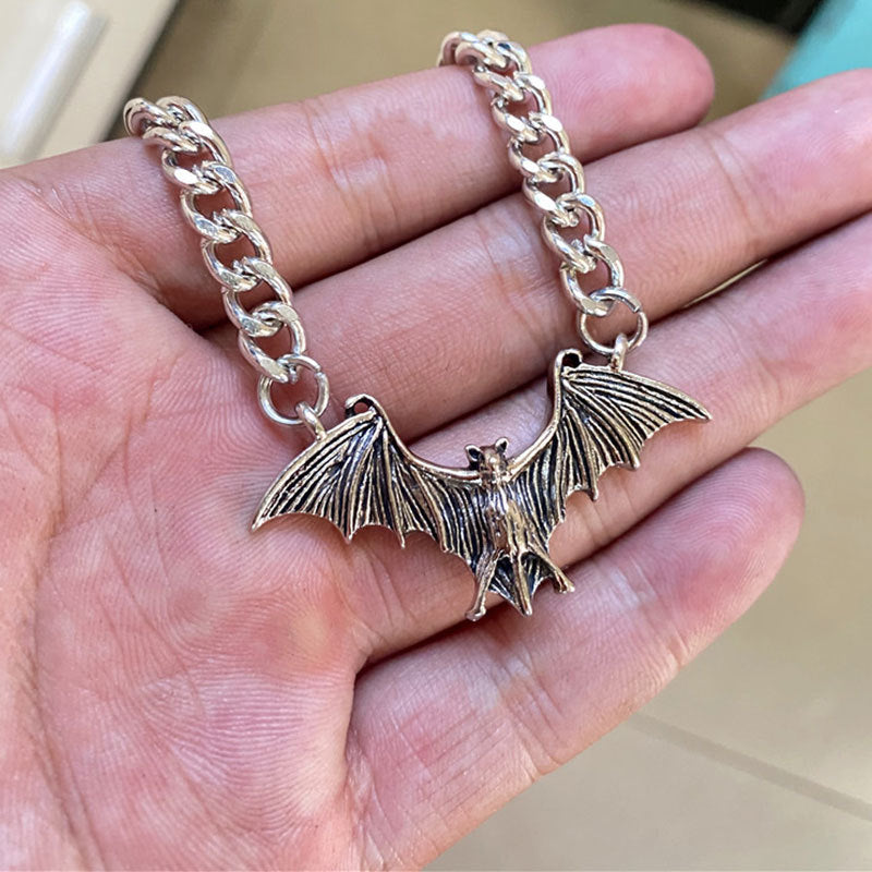 Horror Bat Necklace Pendant Jewelry