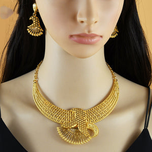 Gold-plated Indian Middle East Jewelry Suit