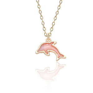 Playful Dolphin Pendant Necklace