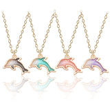 Playful Dolphin Pendant Necklace