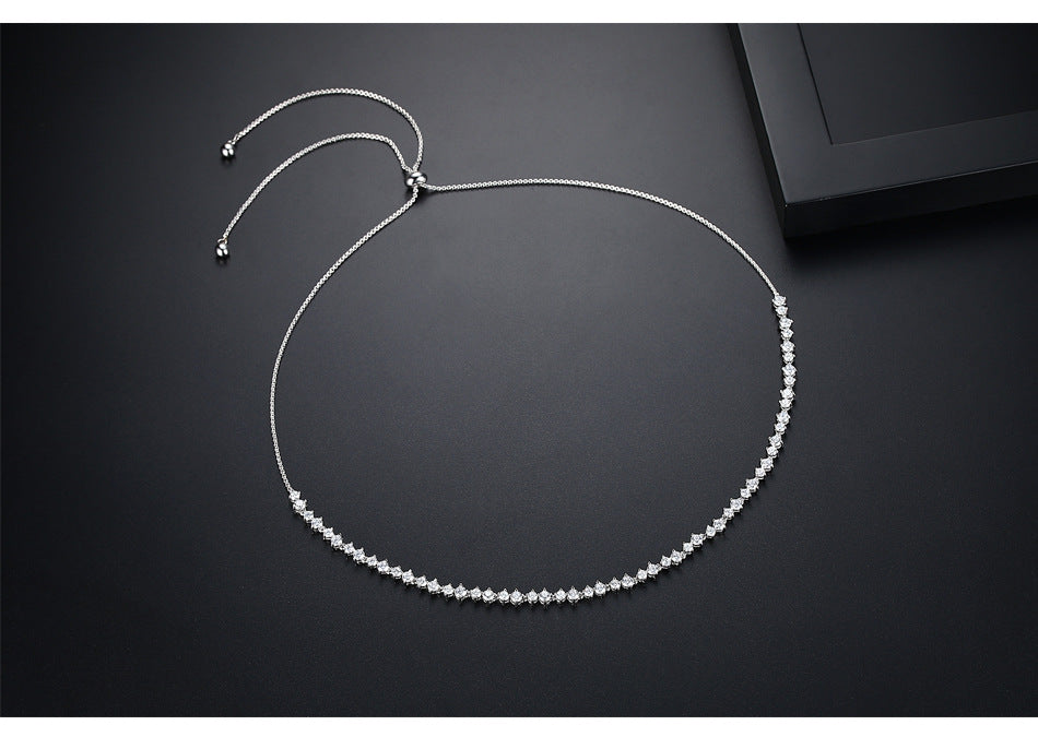 Shiny Round CZ Necklace