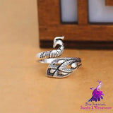 Peacock Koi Ring 925 Hook Needle