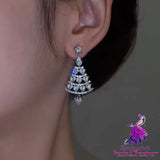 Christmas Tree 925 Silver Earrings