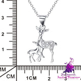 925 Silver Fawn Pendant Necklace