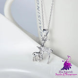 925 Silver Fawn Pendant Necklace