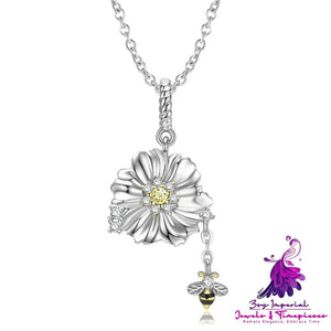 Bee and Flower Necklace