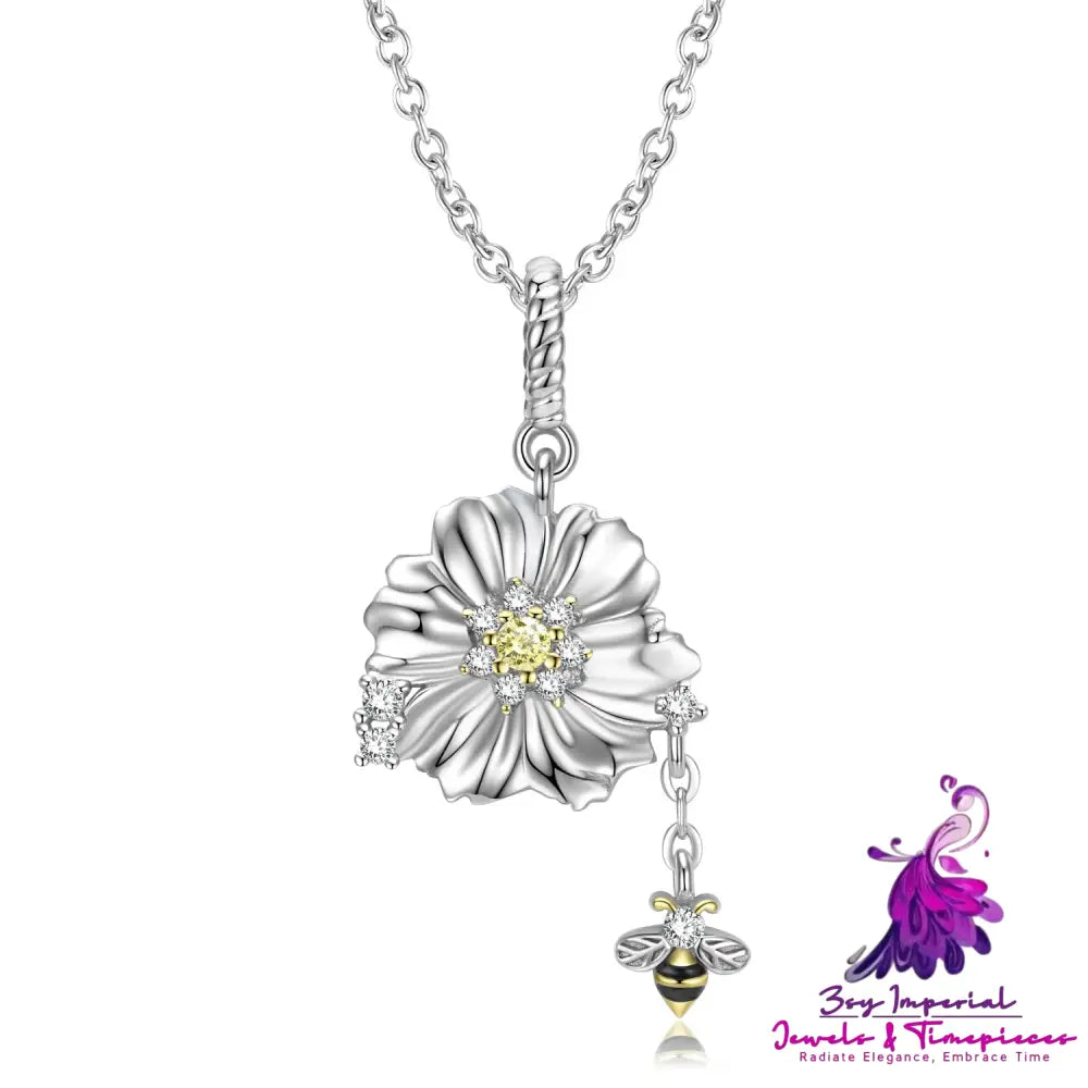 Bee and Flower Necklace