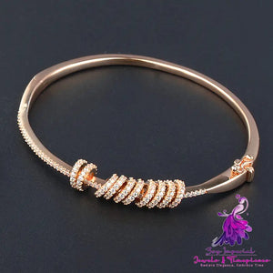 Full Diamond Gold Plated Bracelet