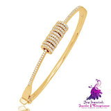 Full Diamond Gold Plated Bracelet