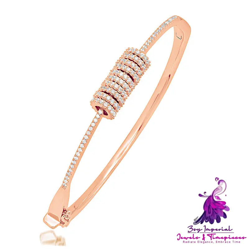 Full Diamond Gold Plated Bracelet