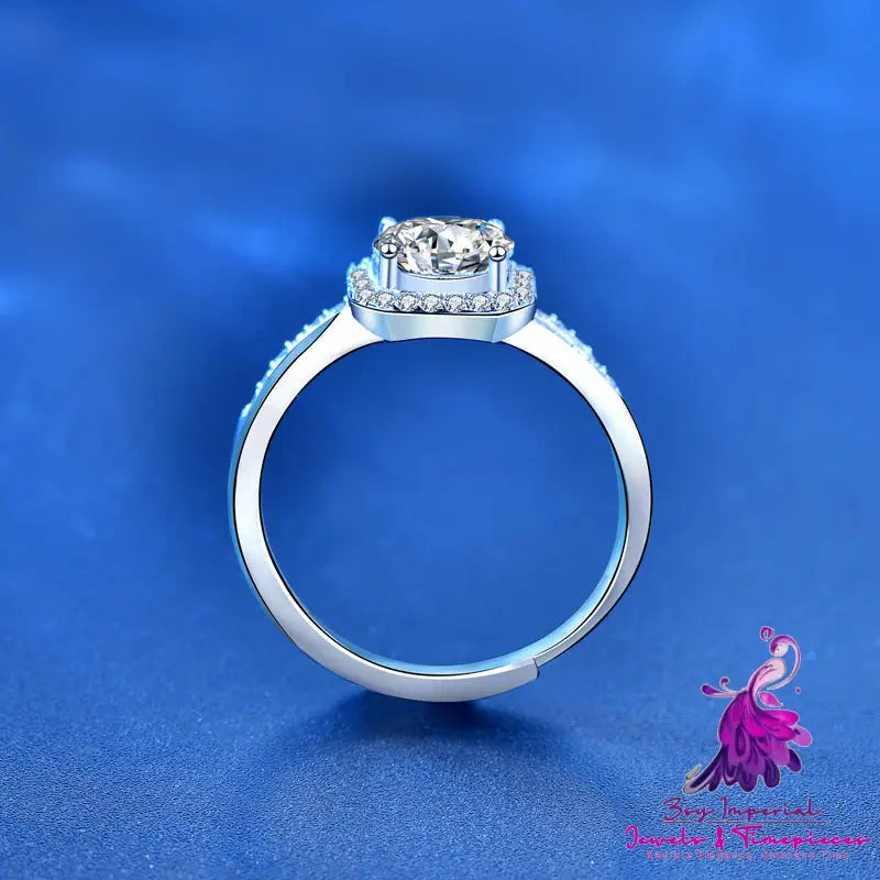 925 Silver Moissanite Ring