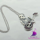 Skeleton Guitar Pendant