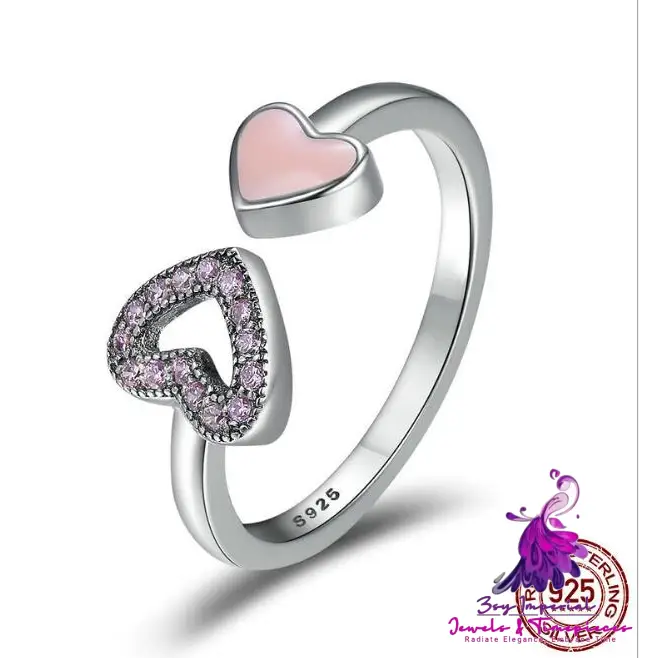 Heart to Heart CZ Ring